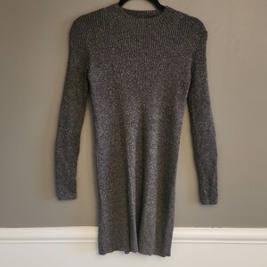 Madewell Charcoal Long Sleeve Dress